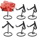 6-Pack Black Iron Crystal Ball Holder Easel Display Stands Display Stand Set Axl AECH04-16509