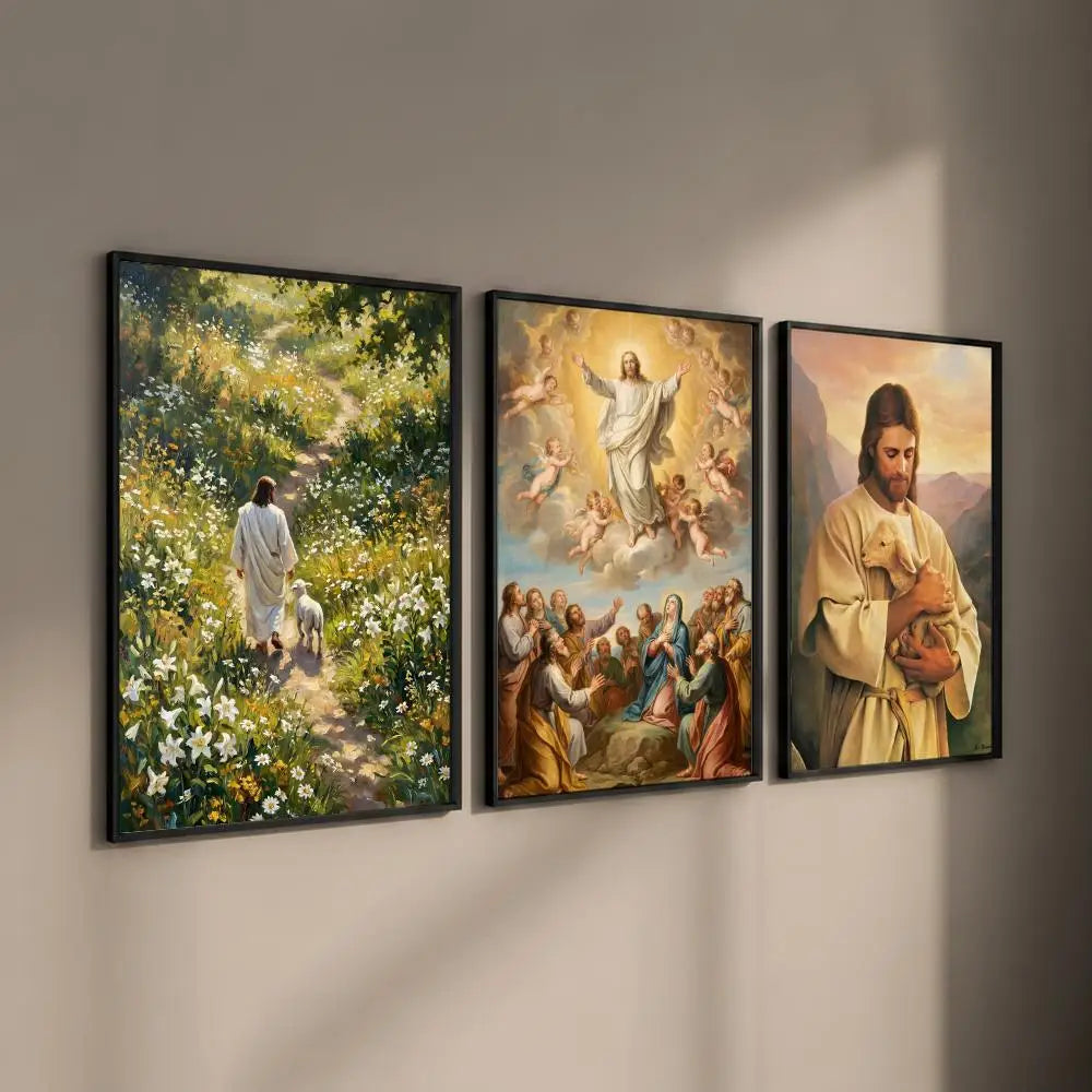 Bible Jesus HD Art Poster – Self-Adhesive Wall Sticker Decor Wall Art Poster Axl