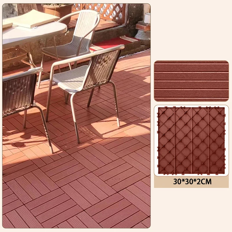 Interlocking Deck Tiles – Waterproof PVC Indoor & Outdoor Flooring Interlocking Deck Tiles Axl Red
