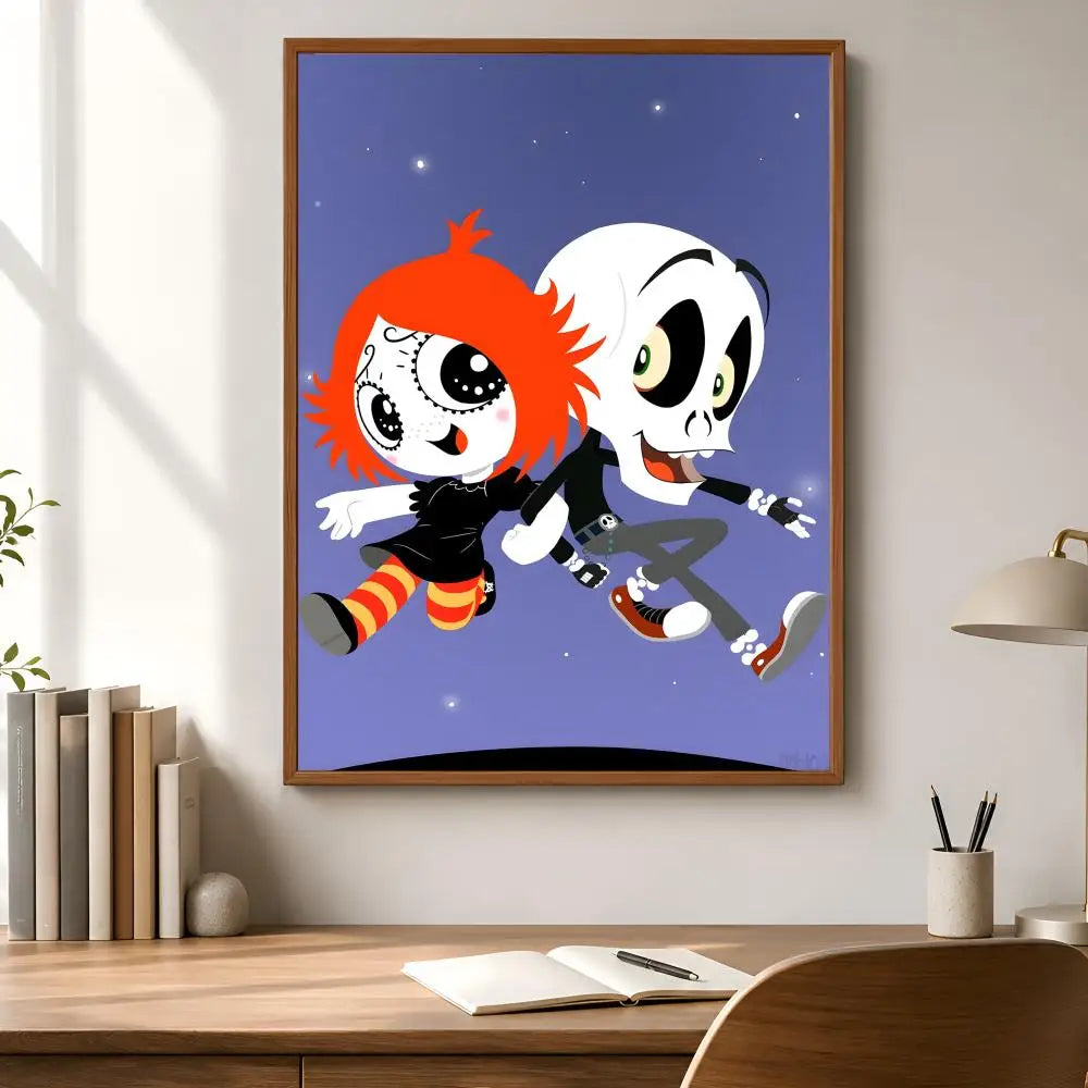Ruby Gloom Waterproof PVC Wall Poster – Peel & Stick HD Art Wall Art Poster Axl