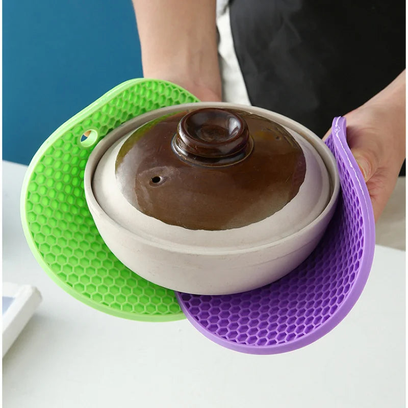 Round Silicone Honeycomb Coaster & Heat-Proof Table Mat Silicone Table Coaster Axl