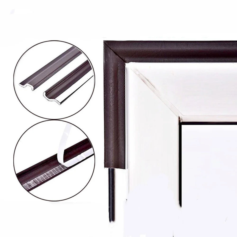 Self-Adhesive Foam Door & Window Sealing Strip – 1M or 10M Weatherstrip Sealing Strip Axl