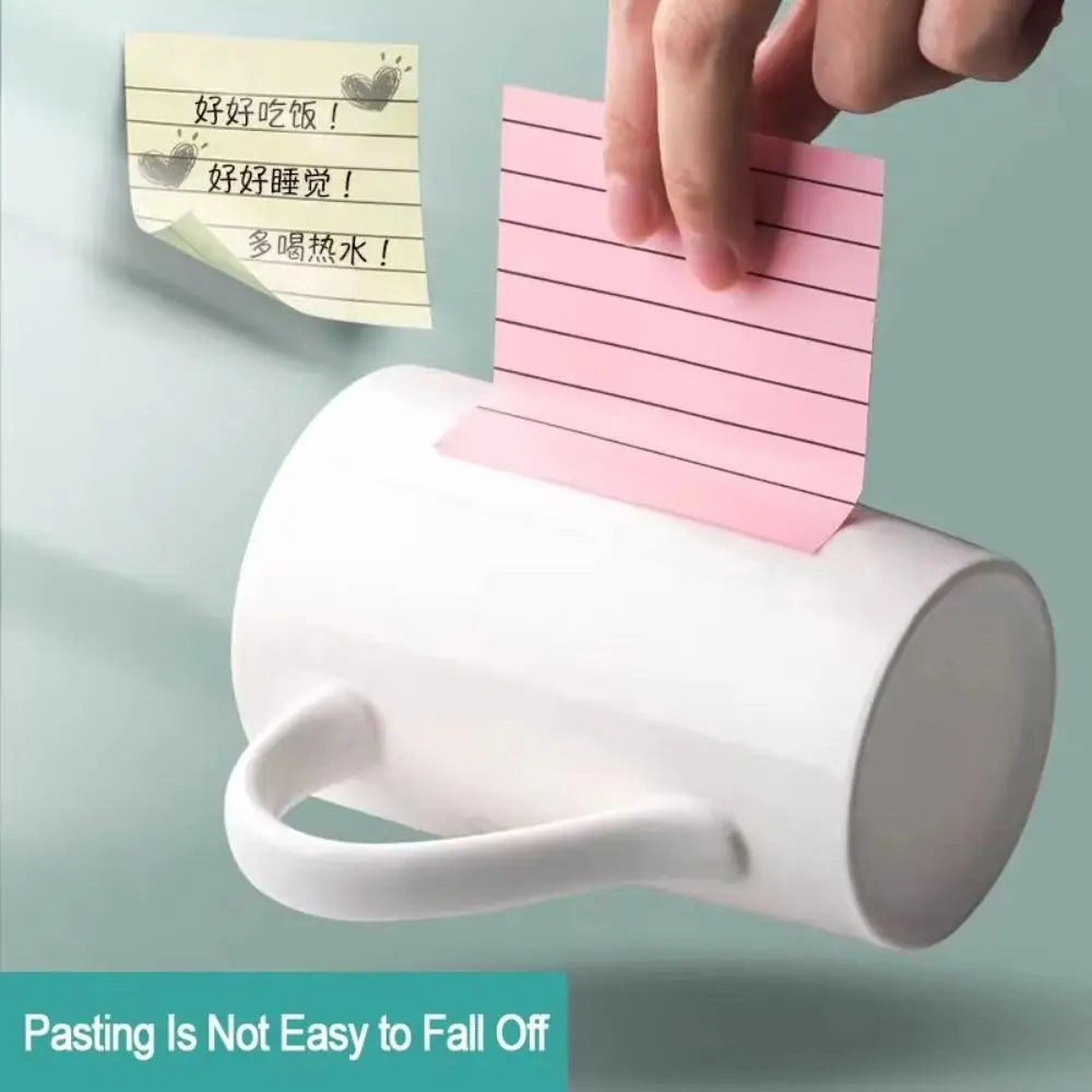 200 Sheets Self-Adhesive Lined Sticky Notes – 4-Color Memo Pad Sticky Notes Memo Pad Axl