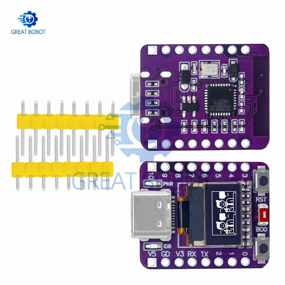 Mini ESP32-C3 Dev Board – Wi-Fi, Bluetooth & OLED Display Microcontroller Dev Board Axl