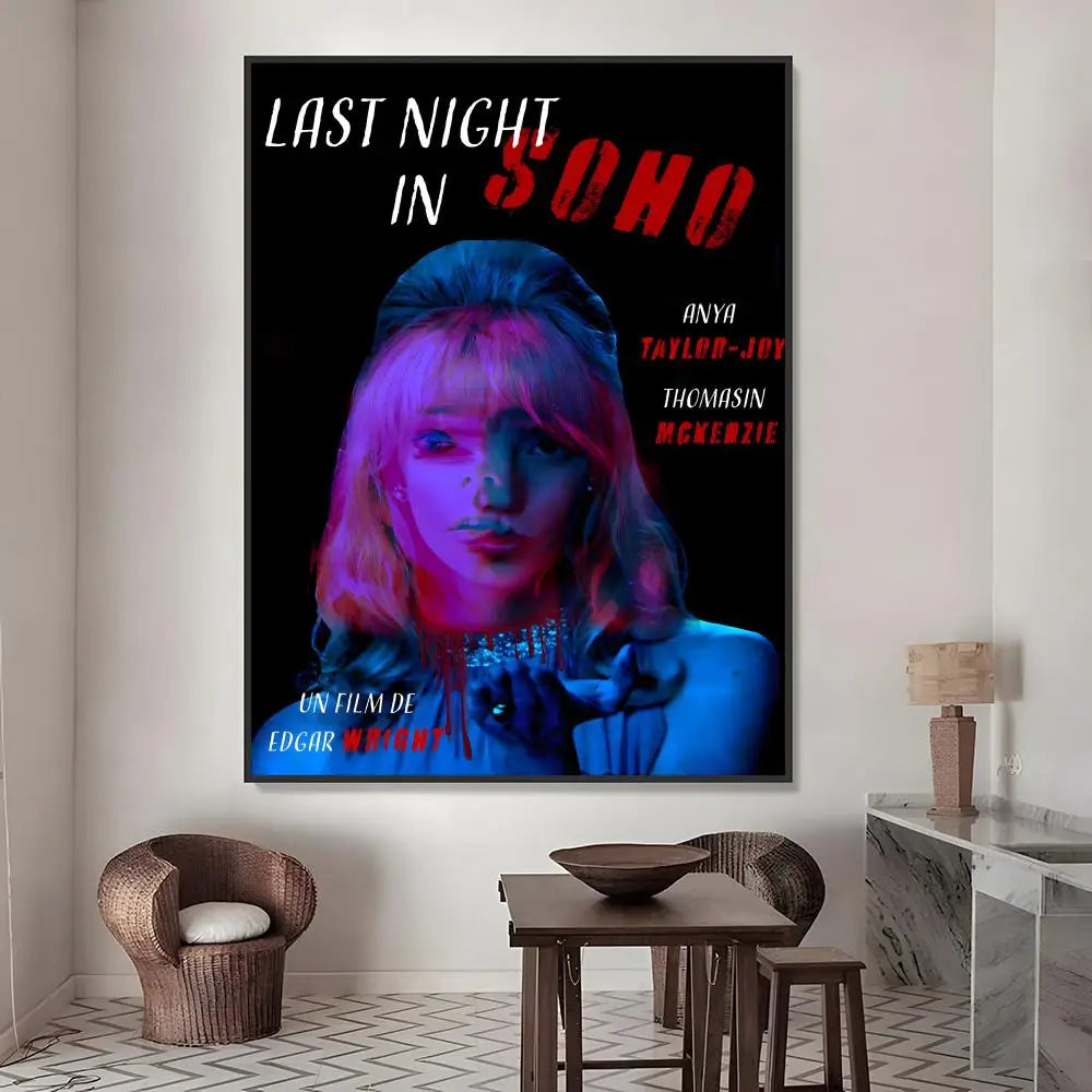 Last Night in Soho Movie Poster Waterproof PVC Stickers Movie Poster Sticker Axl