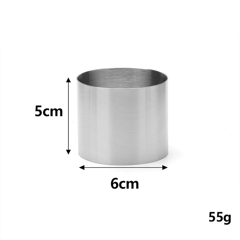 Seamless Stainless Steel Cake Ring Mold | 6 7 8 9cm Cake Ring Mold Axl 6cm