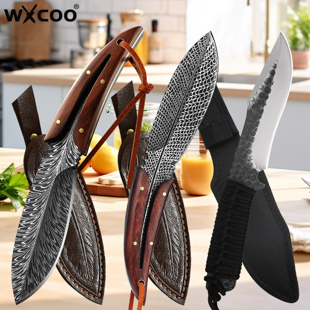 Handmade Forged Kitchen Knife – Chef, Boning & Slicing Set Kitchen Knife Set Axl