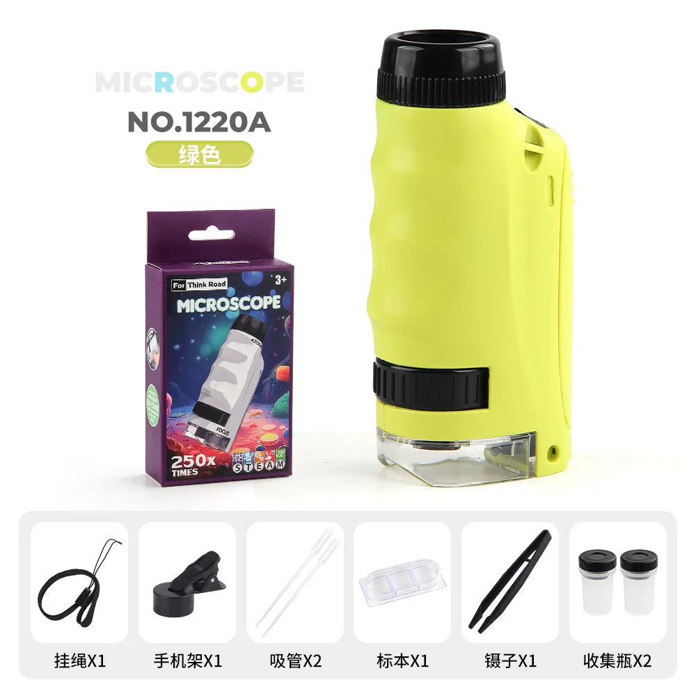 Kids Portable Mini Handheld Microscope – 500X Science Toy Kids Science Microscope Axl 5