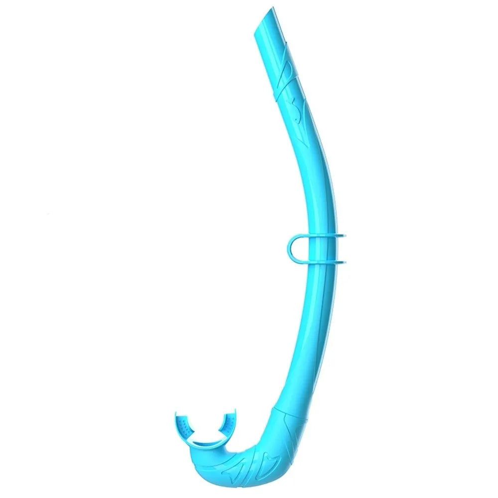 Soft Silicone Diving Snorkel – Arc-Bite Freediving Snorkel Diving Snorkel Axl Lake Blue