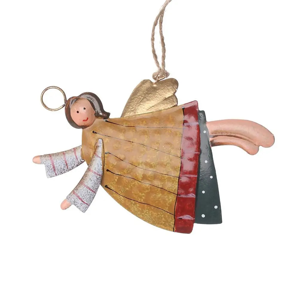 Wrought Iron Christmas Hanging Ornaments – Angel & Santa Christmas Ornament Axl 3-C
