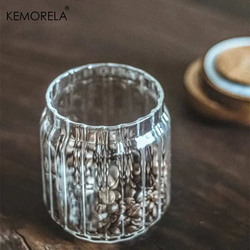 Glass Storage Jar with Acacia Wood Lid | Airtight Borosilicate Glass Storage Jar Axl