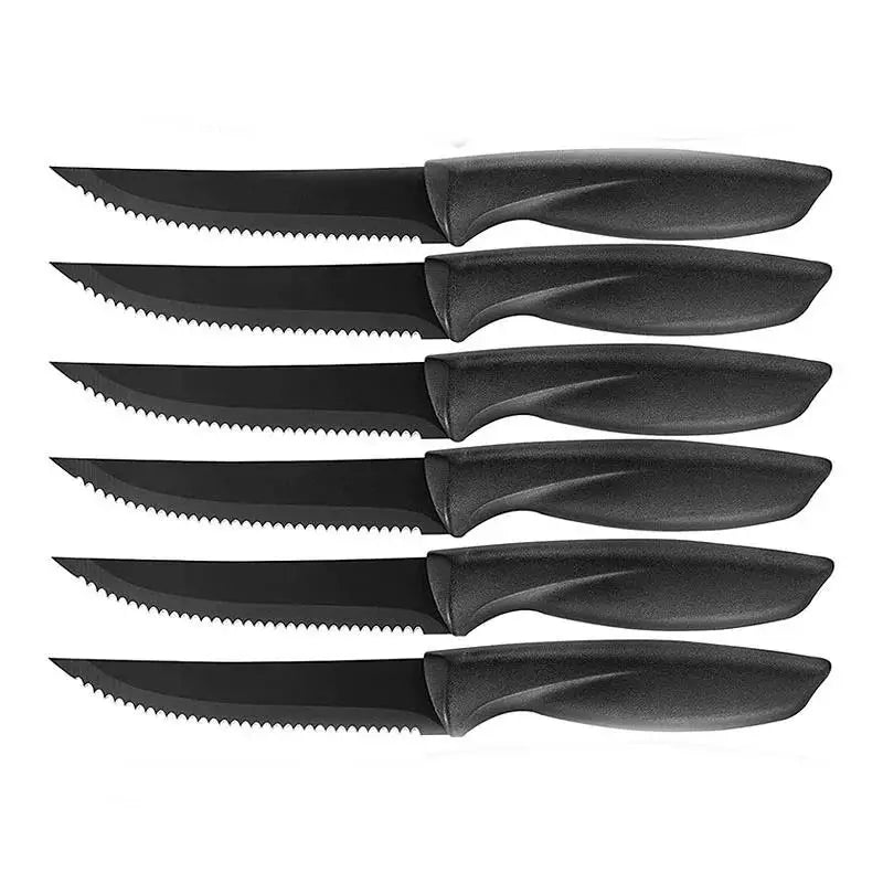 Serrated Steak Knives Set | 8.5" Stainless Steel – 2 to 8 Pc Steak Knife Set Axl 6pcs