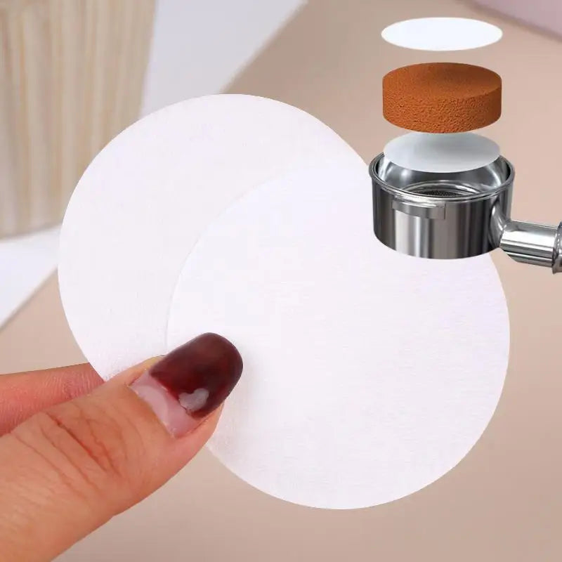 Unbleached Espresso Paper Puck Filters 51–58mm | 100/500 Pack Espresso Paper Filter Axl