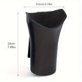 Car Hanging Trash Can – Black Press-Lid Waste Bin for Vehicles Car Hanging Trash Can Axl Black