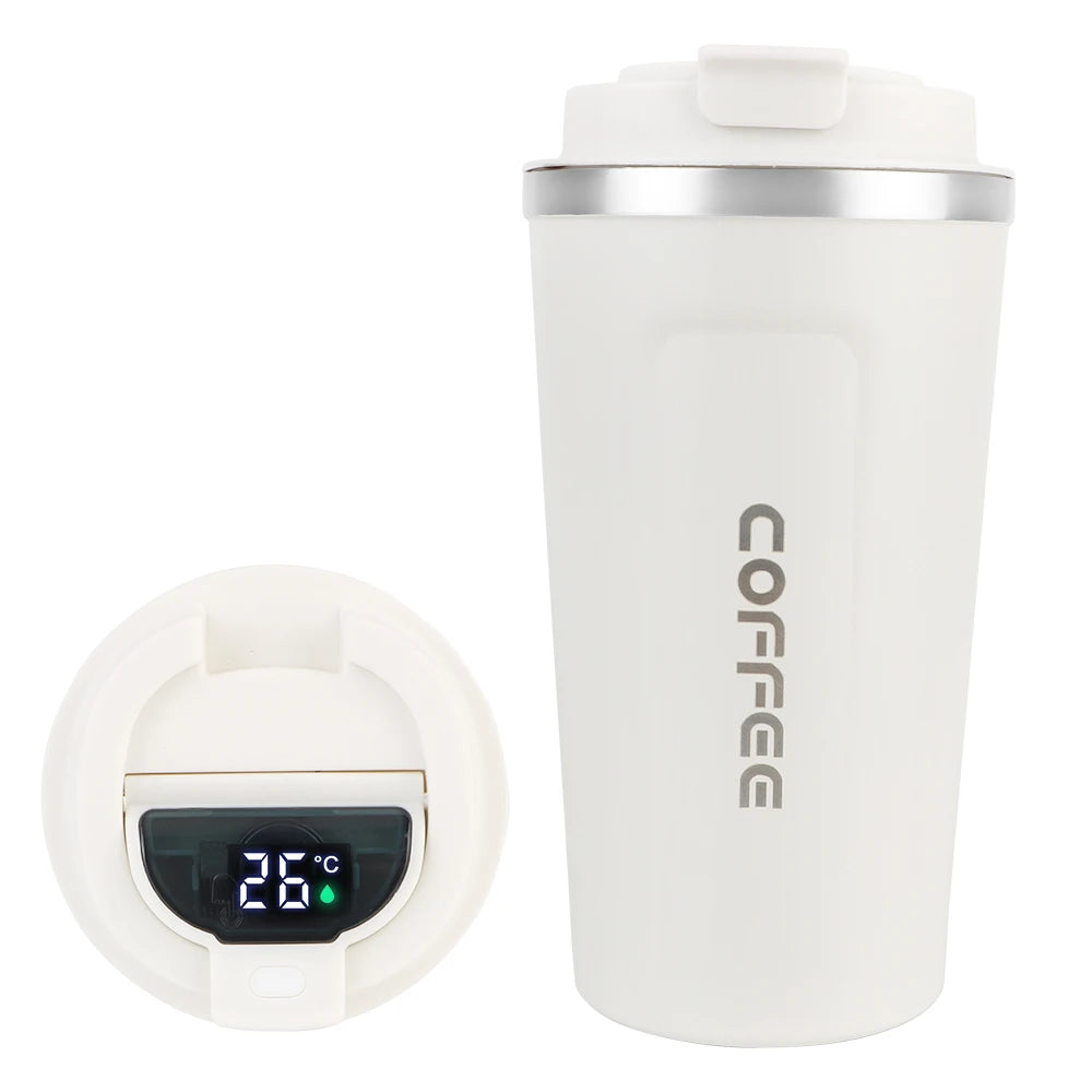 Double-Wall Stainless Steel Travel Thermos Mug 380/510ml Travel Thermos Mug Axl 510ml White Digit 401-500ml