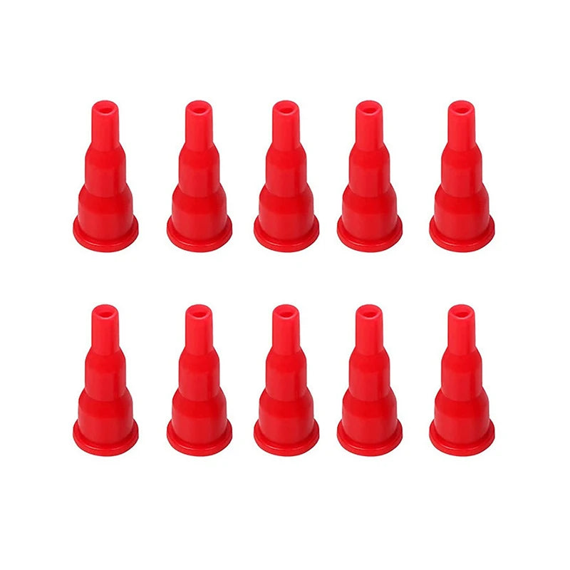 10-Pack Butane Nozzle Adapter – Cassette Gas Tank Refill Connector Gas Refill Adapter Axl Red