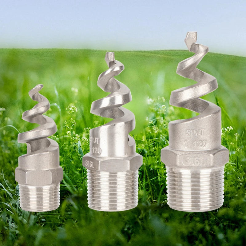 Spiral Cone Spray Nozzle 1/2" 3/4" 1" Stainless Steel Wide Angle Spray Nozzle Axl