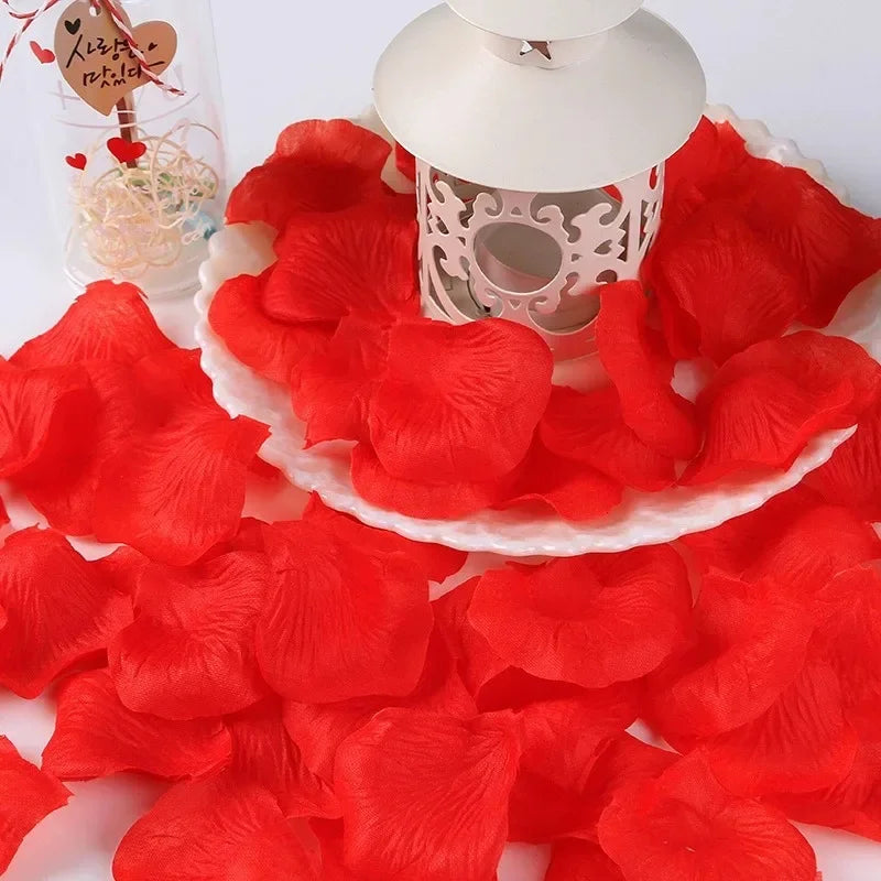 Silk Rose Petals 100pc – Wedding & Valentine's Day Scatter Decor Silk Scatter Petals Axl