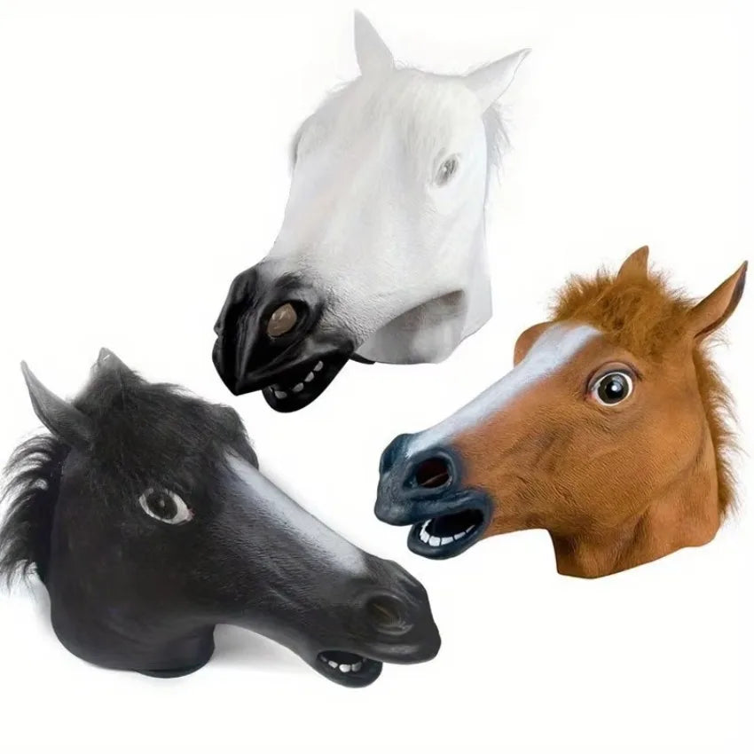 Simulation Horse Head Mask – Funny Cosplay Costume Prop Costume Mask Axl