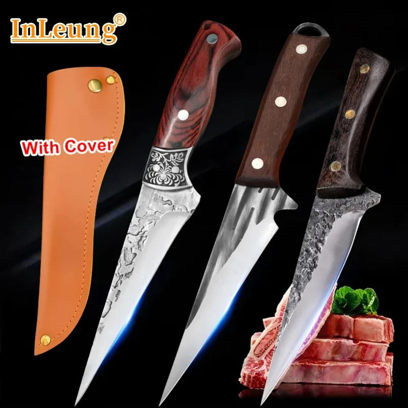 InLeung Handmade Stainless Steel Boning & Cleaver Chef Knife Chef Kitchen Knife Axl