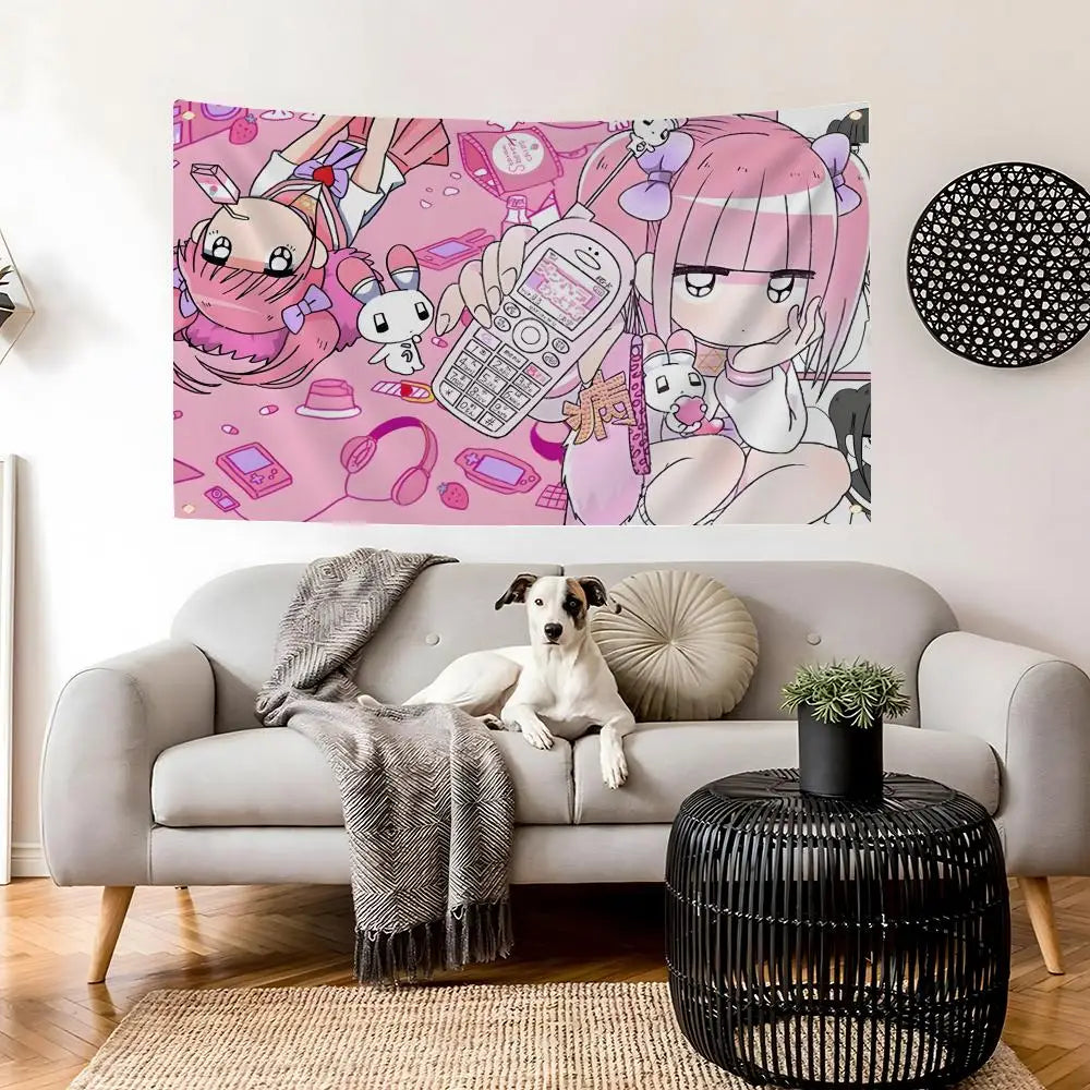 Menhera Chan Anime Wall Flag – Indoor & Outdoor Art Banner Anime Wall Flag Axl