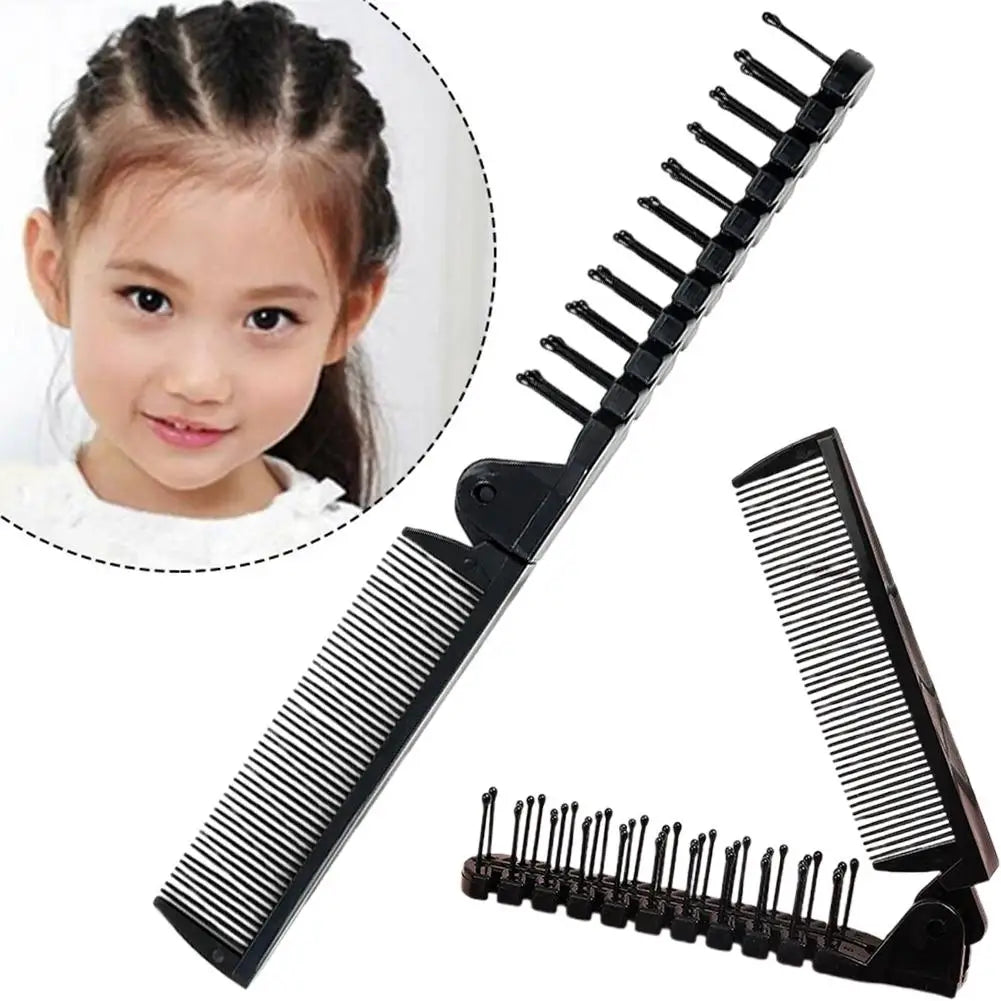 Portable Folding Hair Comb – Dual-Sided Travel Comb for Kids Folding Hair Comb Axl