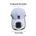 Solar Fan Cap – UV Protection Breathable Mesh Hat, USB & Solar Solar Fan Cap Axl White