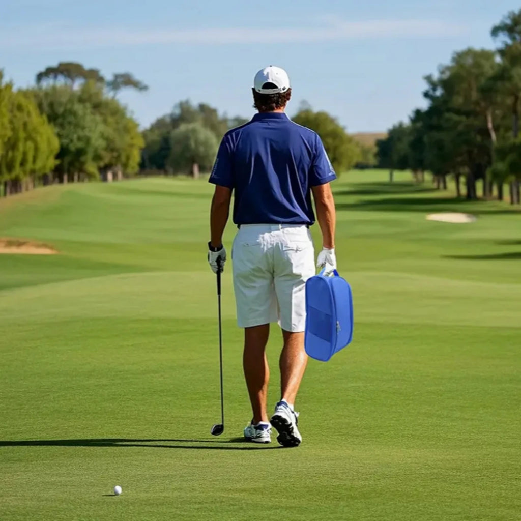 Portable Golf Shoe Bag – Breathable Oxford Cloth Carrier Sports Shoe Bag Axl