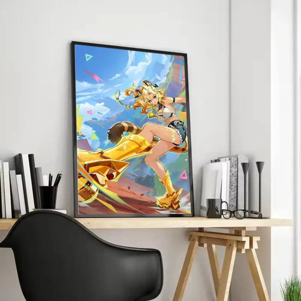 Xilonen Game Canvas Poster – Unframed Wall Art | Home Décor Canvas Wall Art Axl Black5 15X20cmFrameless