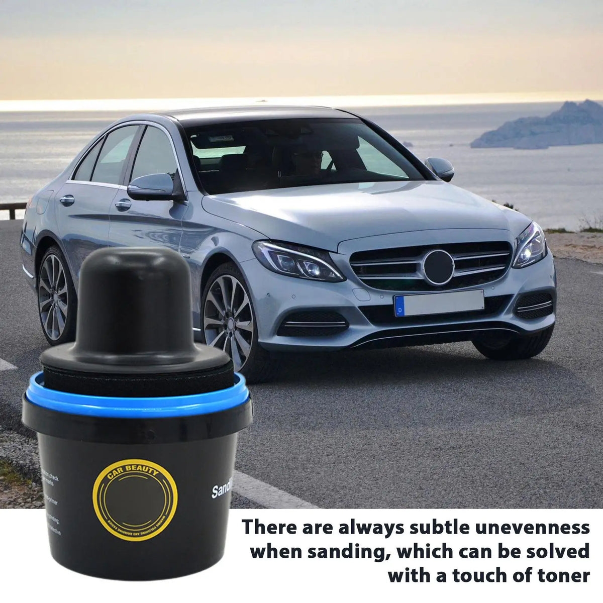 Auto Body Guide Coat Powder with Sponge Handle – 150g Auto Body Repair Tool Axl