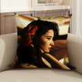 Natural Linen Cushion Cover – Printed Pillow for Sofa & Bed Linen Cushion Cover Axl White7 35X35cm