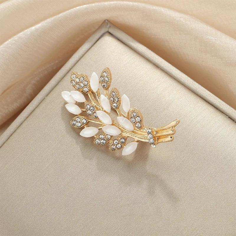 Wheat Ear Corsage Brooch – Single Pin Lapel Badge Accessory Lapel Pin Brooch Axl