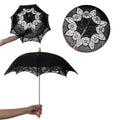 Lace Parasol Umbrella – Wedding Prop & Flower Girl Décor Decorative Lace Parasol Axl black-53cm