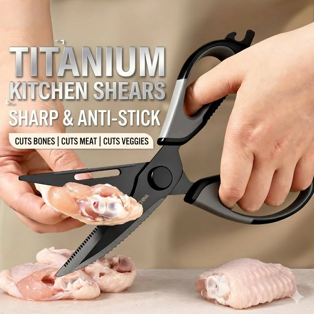 PLYS Heavy-Duty Kitchen Shears – Stainless Steel Bone Scissors Kitchen Bone Shears Axl