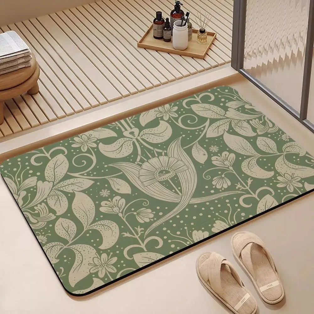 Diatomite Bath Mat – Terracotta Pattern, Quick Dry & Non-Slip Diatomite Bath Mat Axl