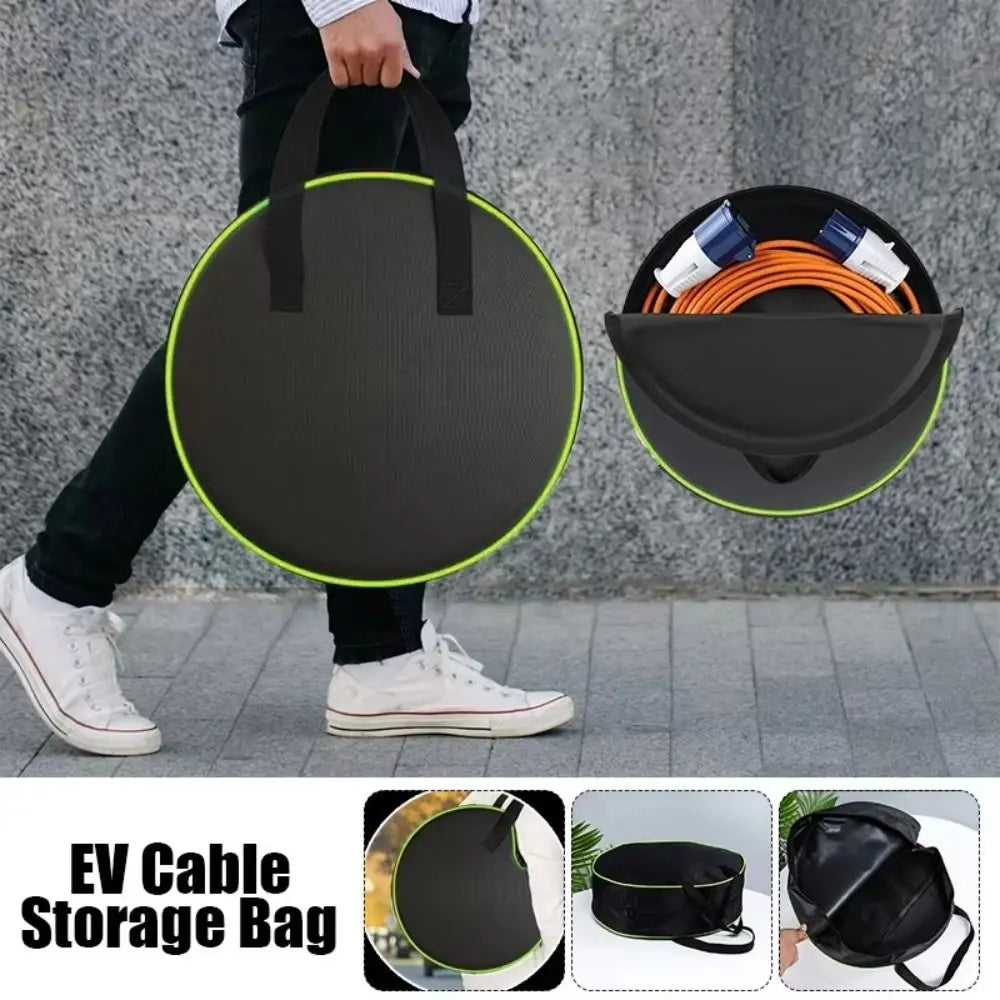 Round Waterproof Oxford Cloth Cable & Tool Storage Bag Organizer Cable Storage Bag Axl