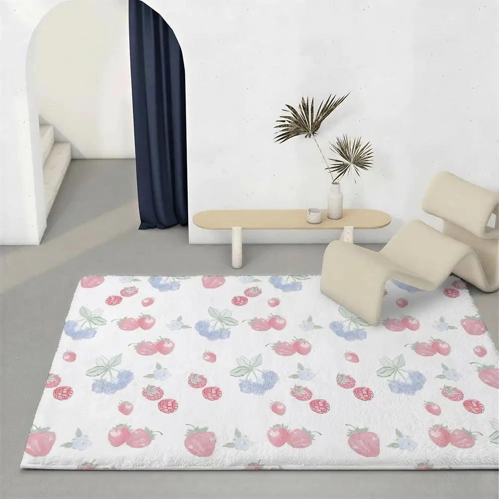 Soft Flannel Floor Mat – Non-Slip Indoor Doormat & Area Rug Indoor Floor Rug Axl White3 50x80cm