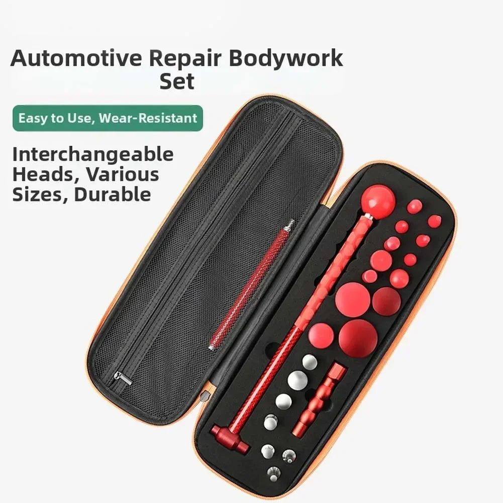 Carbon Fiber Dent Repair Hammer Kit – 20 Interchangeable Heads Dent Repair Kit Axl