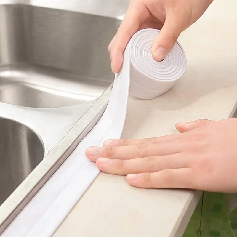 Waterproof Self-Adhesive PVC Sealant Tape – Kitchen & Bathroom Sealant Caulk Tape Axl