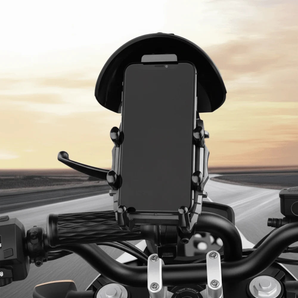 Rotatable Motorcycle Phone Holder – Waterproof Sunshade Mount Motorcycle Phone Mount Axl