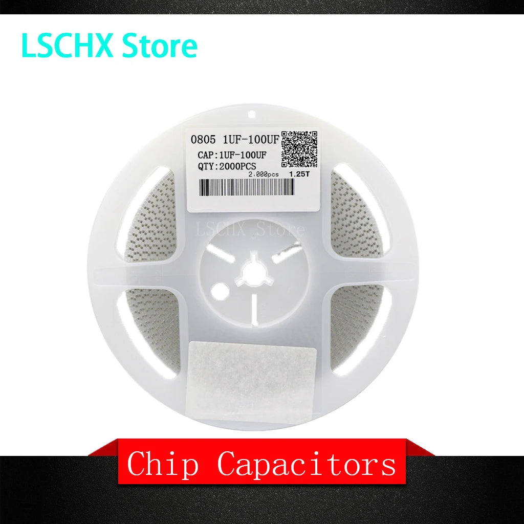 0805 SMD Ceramic Capacitor Reel – 0.5pF to 47uF MLCC Ceramic Capacitor Reel Axl