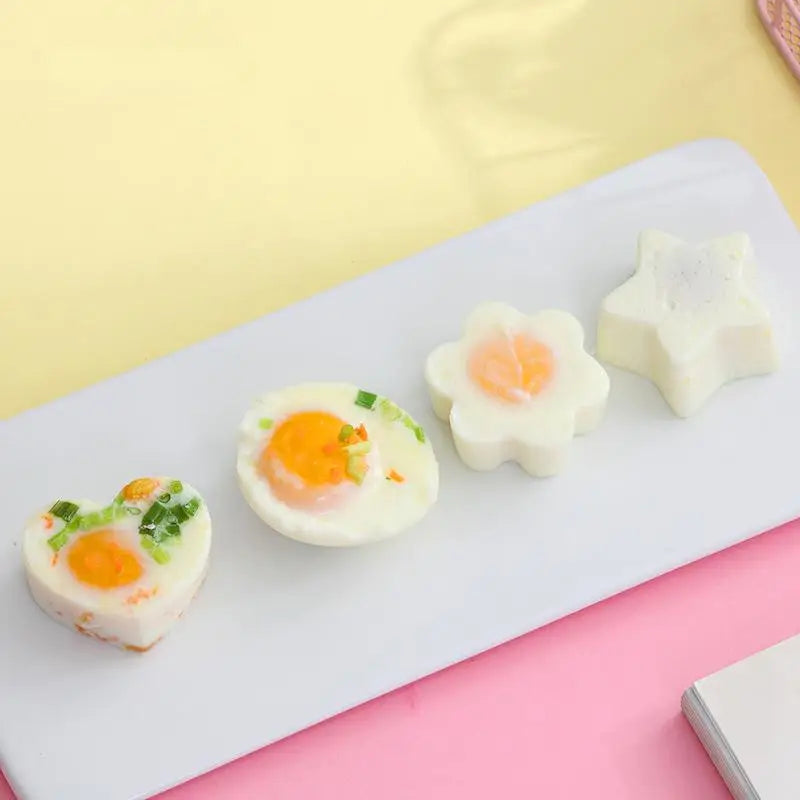 4-Piece Cute Food Mold Set – Kids' Baking & Steaming Moulds Food Mold Set Axl