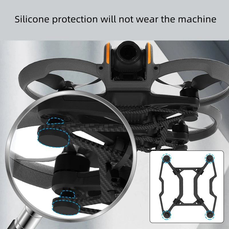 DJI Avata 2 Carbon Fiber Bottom Protection Plate | Drone Guard Drone Protection Plate Axl