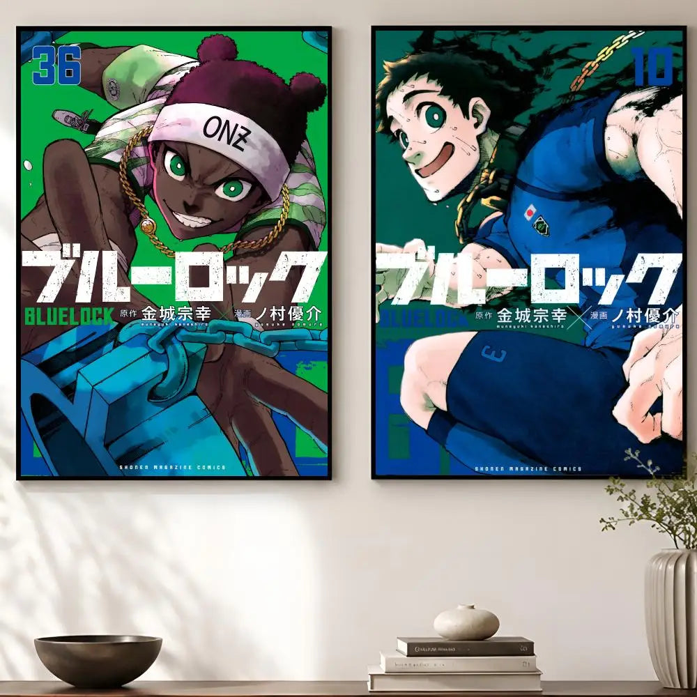 Blue Lock Anime Poster – Self-Adhesive Waterproof Wall Art Anime Wall Poster Axl