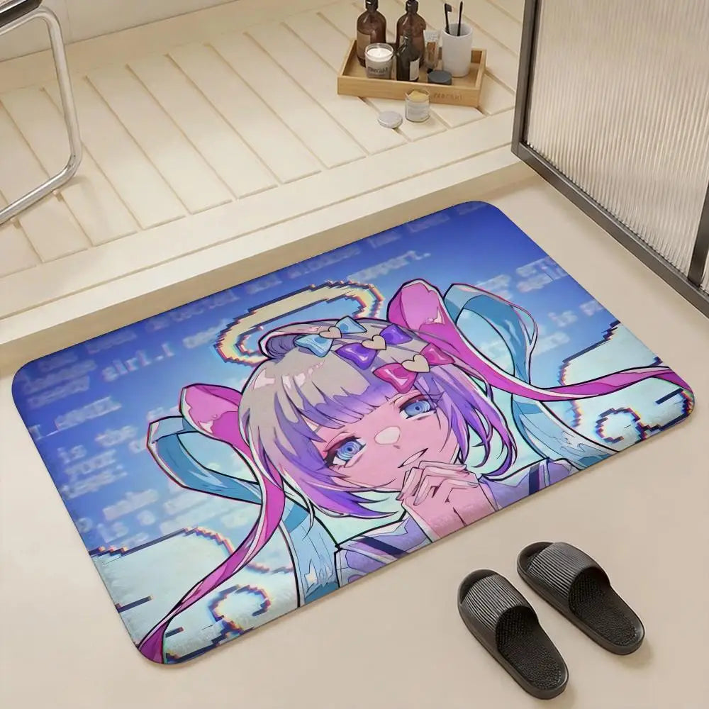 Needy Girl Overdose Flannel Floor Mat – Non-Slip Indoor Rug Flannel Floor Mat Axl