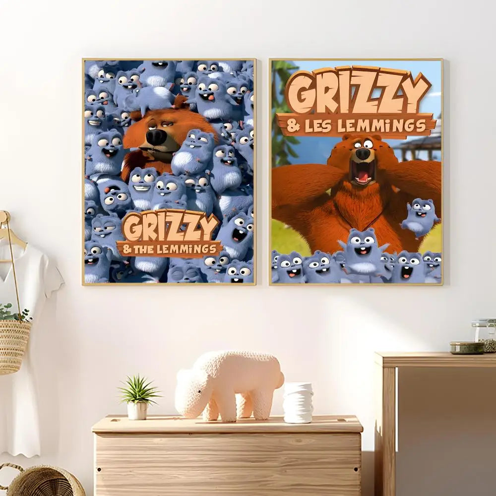 Berenstain Bears Waterproof PVC Poster Stickers | Wall Décor Wall Poster Stickers Axl
