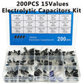 200 PCS Electrolytic Capacitor Kit – 15 Values 10V–50V Capacitor Assortment Kit Axl Default Title