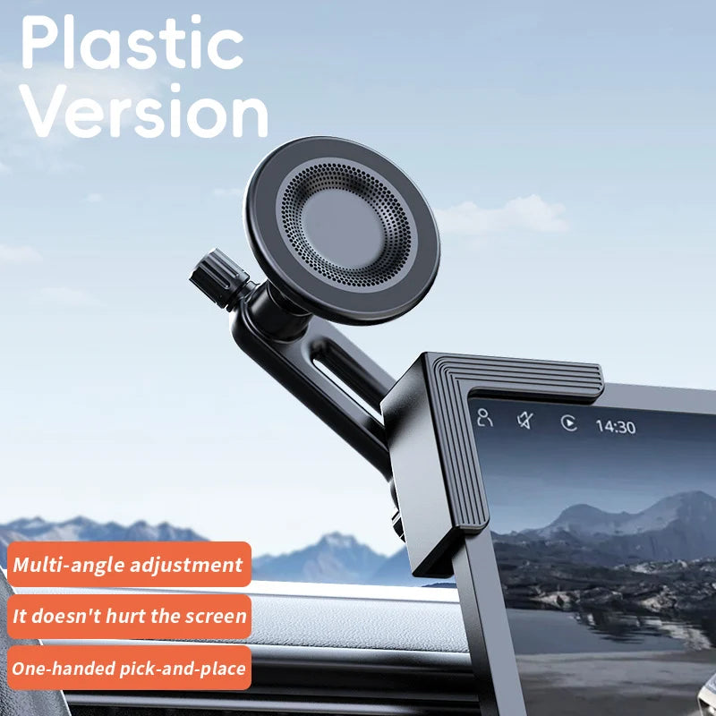 Foldable Magnetic Car Phone Holder | 360° Ball Head Mount Car Phone Mount Axl Plastic Stand