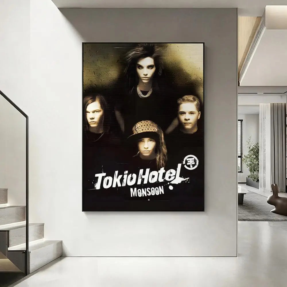 Tokyo Hotel Band HD Art Poster | Waterproof Sticky Wall Decor Wall Art Poster Axl White12 40X50cmNoframe