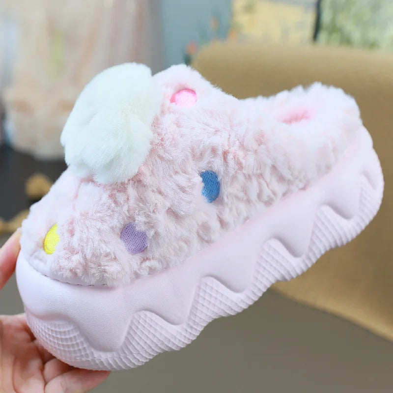 Lorilury Women's Faux Fur Cloud Slippers – Warm Indoor Slides Women's Indoor Slippers Axl